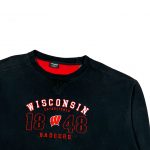 black vintage wisconsin badgers usa basketball sweatshirt
