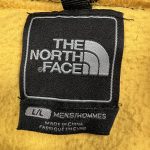 yellow the north face ‘tnf’ hooded denali make fleece