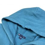 gap branded vintage zip-up teal hoodie with embroidered logo