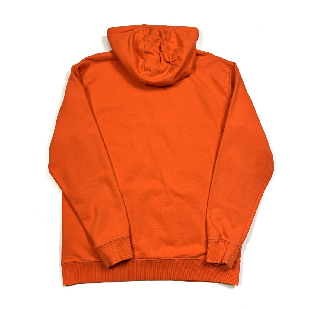 vintage vans embroidered logo orange hoodie