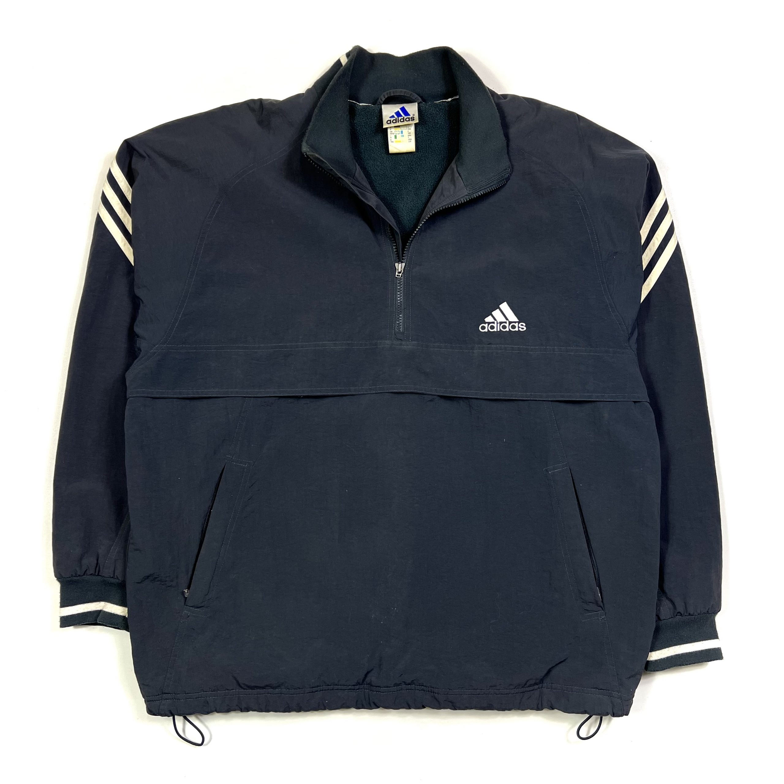90’s Adidas Fleece Lined Jacket - Navy - XL - TMC Vintage Clothing