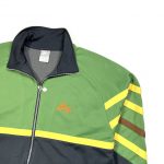 a nike branded green vintage track jacket with full zip