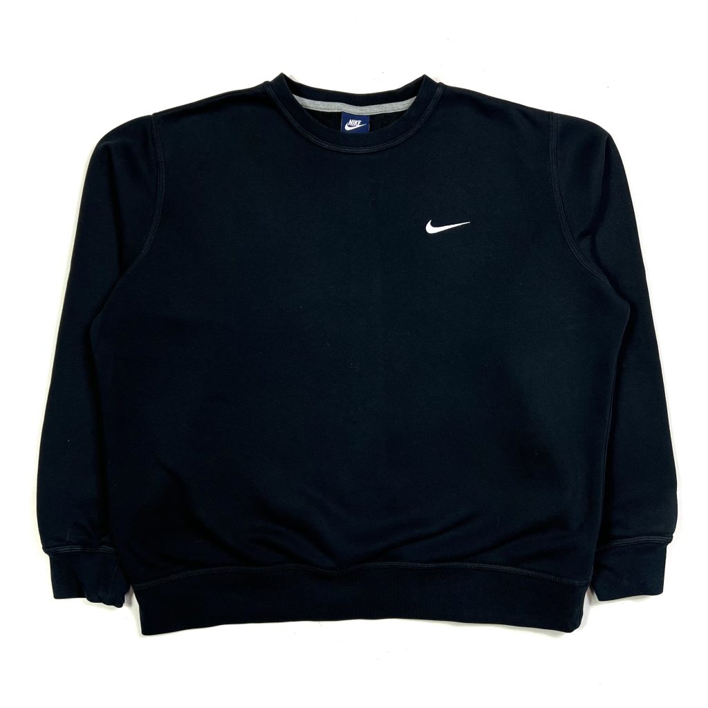 Nike Swoosh Sweatshirt - Black - XL - TMC Vintage - Vintage Clothing