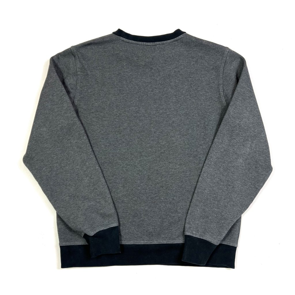 grey nike blue logo crewneck sweatshirt