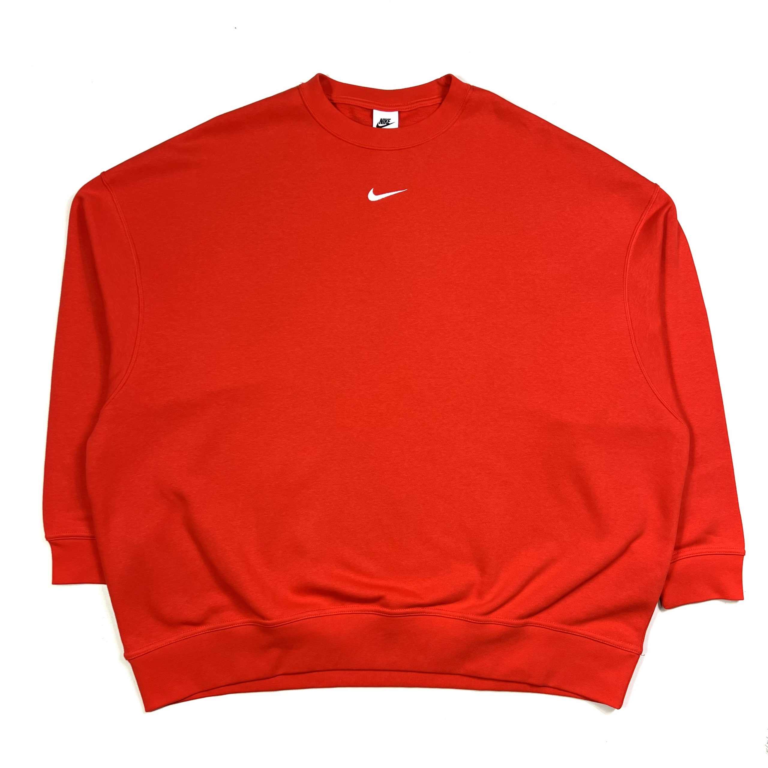 Nike Oversized Centre Logo Sweatshirt - Red - XL - TMC