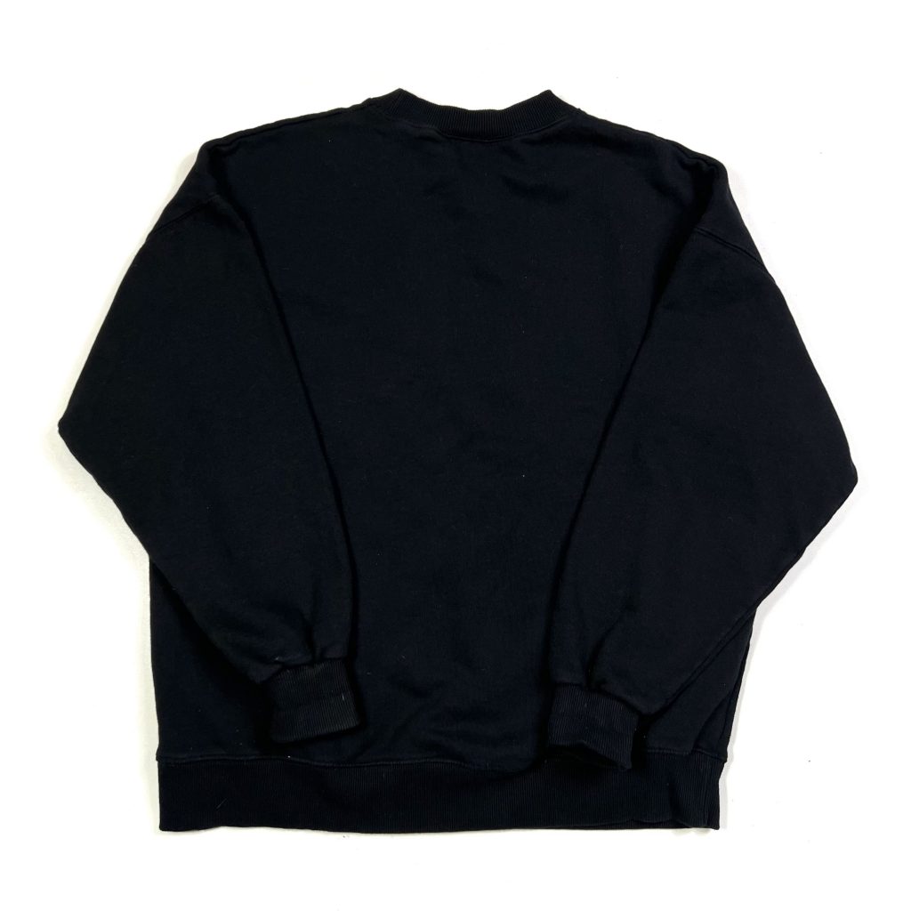 vintage disney mickey mouse embroidered black sweatshirt