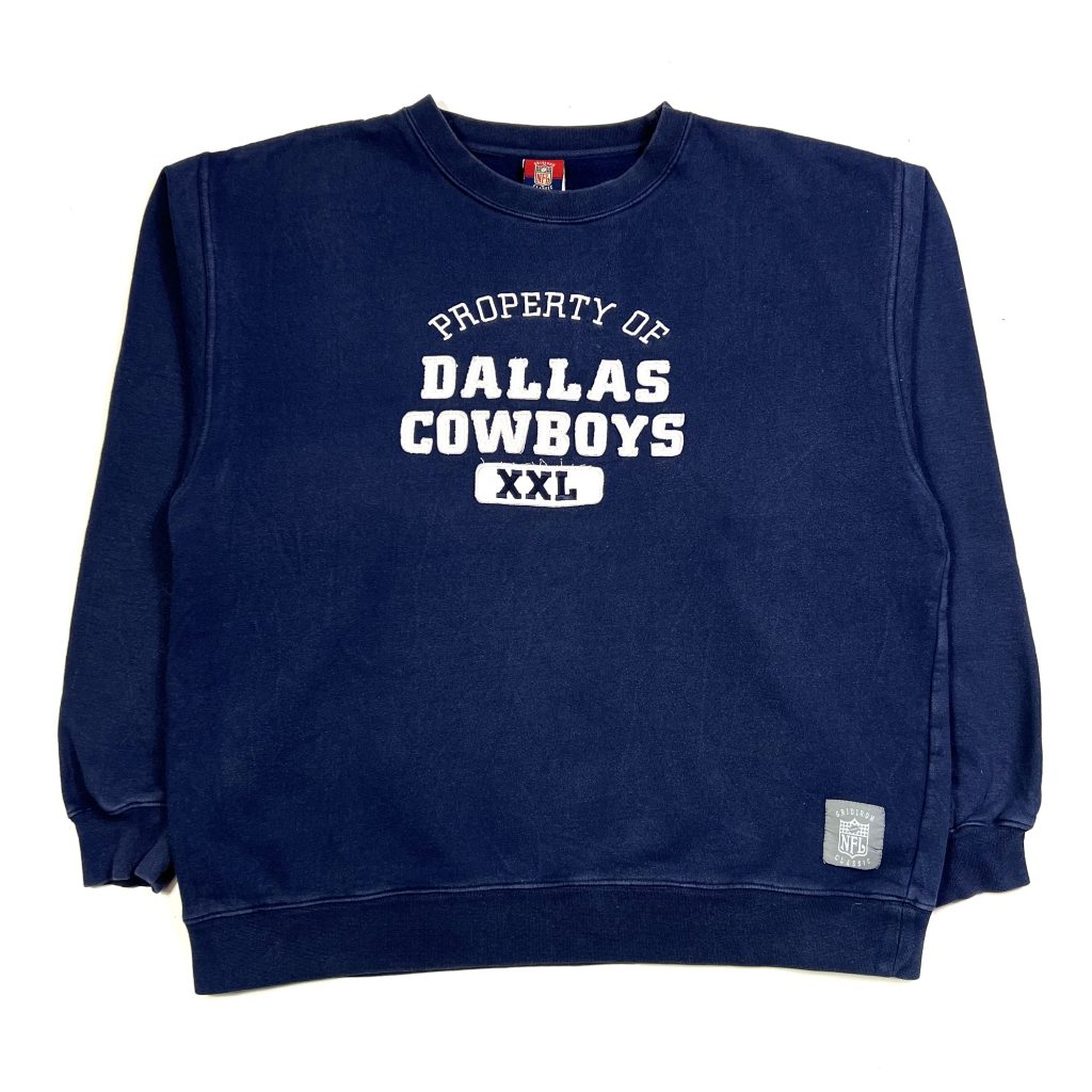 NFL Dallas Cowboys Sweatshirt - Navy - L - TMC Vintage - Vintage Clothing