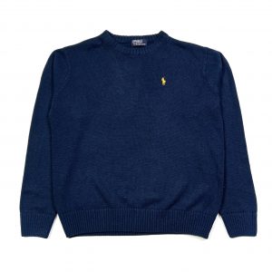 a vintage ralph lauren navy knitted jumper