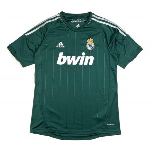 Green Adidas Real Madrid football shirt