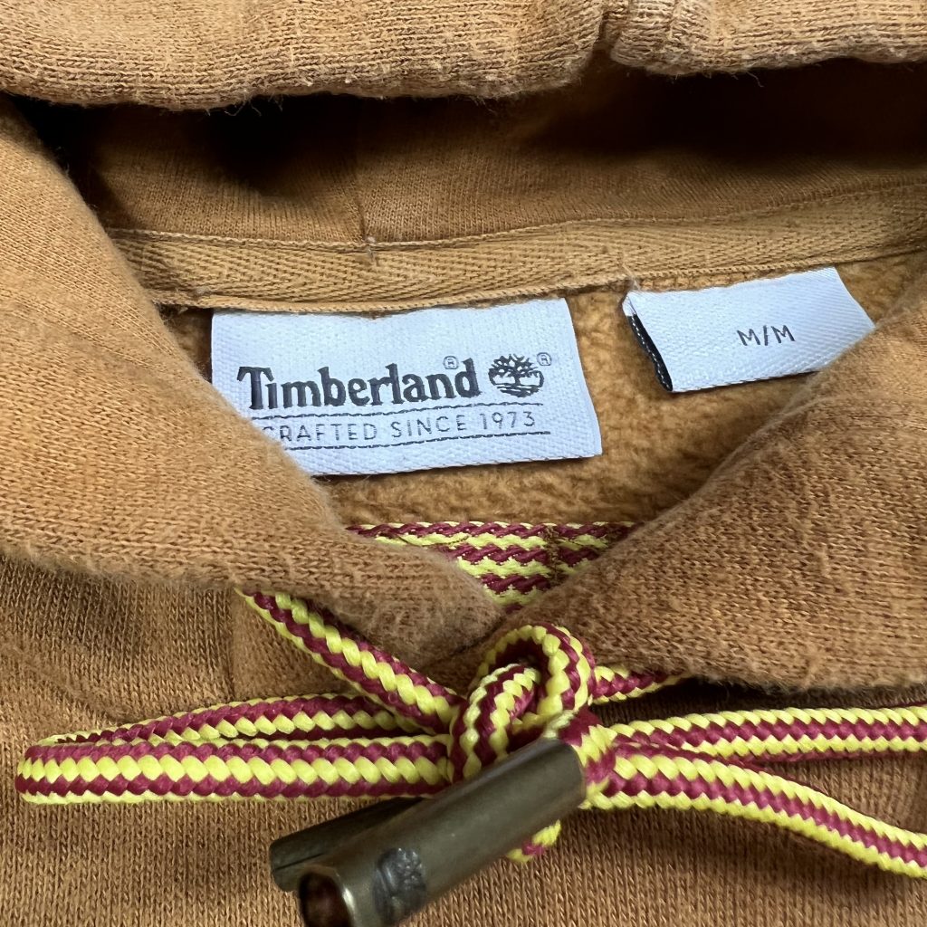 a rare vintage timberland knitted yellow jumper