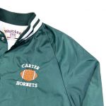 a green vintage usa varsity football bomber jacket