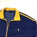 A ralph lauren polo sport navy and yellow vintage track jacket