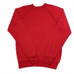 A vintage Champion essential red sweatshirt from the 90s