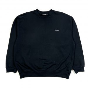 a reebok vintage sweatshirt with miniature linear logo