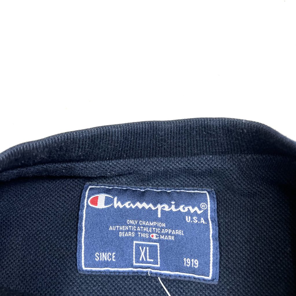 Champion navy embroidered vintage sweatshirt, size large
