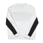 White and black vintage Fred Perry, embroidered sweatshirt