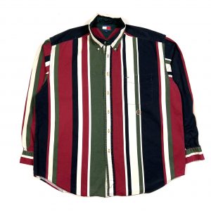 Vintage 90s Tommy Hilfiger multicoloured striped shirt