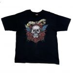 Harley-Davidson skull graphic, Las Vegas black t-shirt