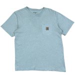blue vintage carhartt pocket t-shirt