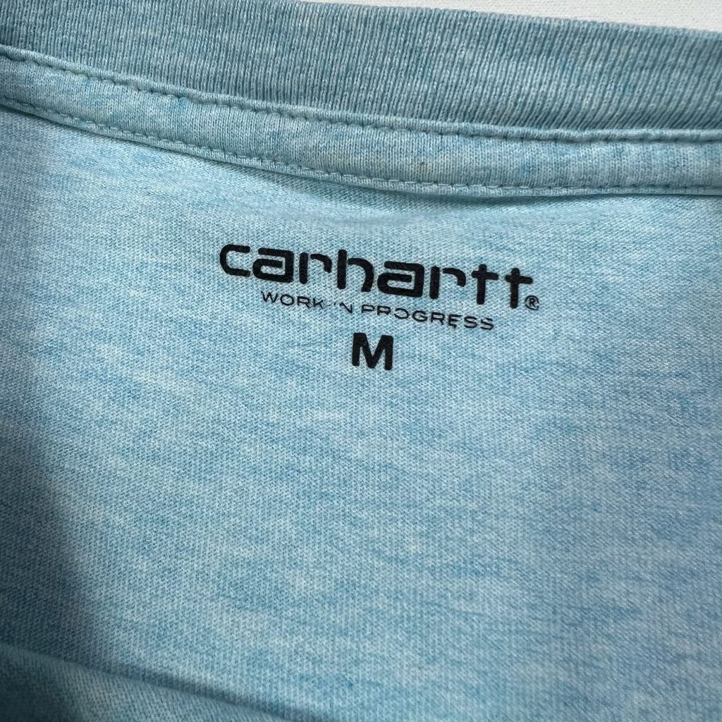 vintage blue carhartt pocket short sleeve t-shirt