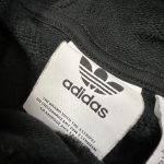 Adidas big logo hoodie in black