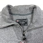 Vintage Champion grey quater-zip sweatshirt