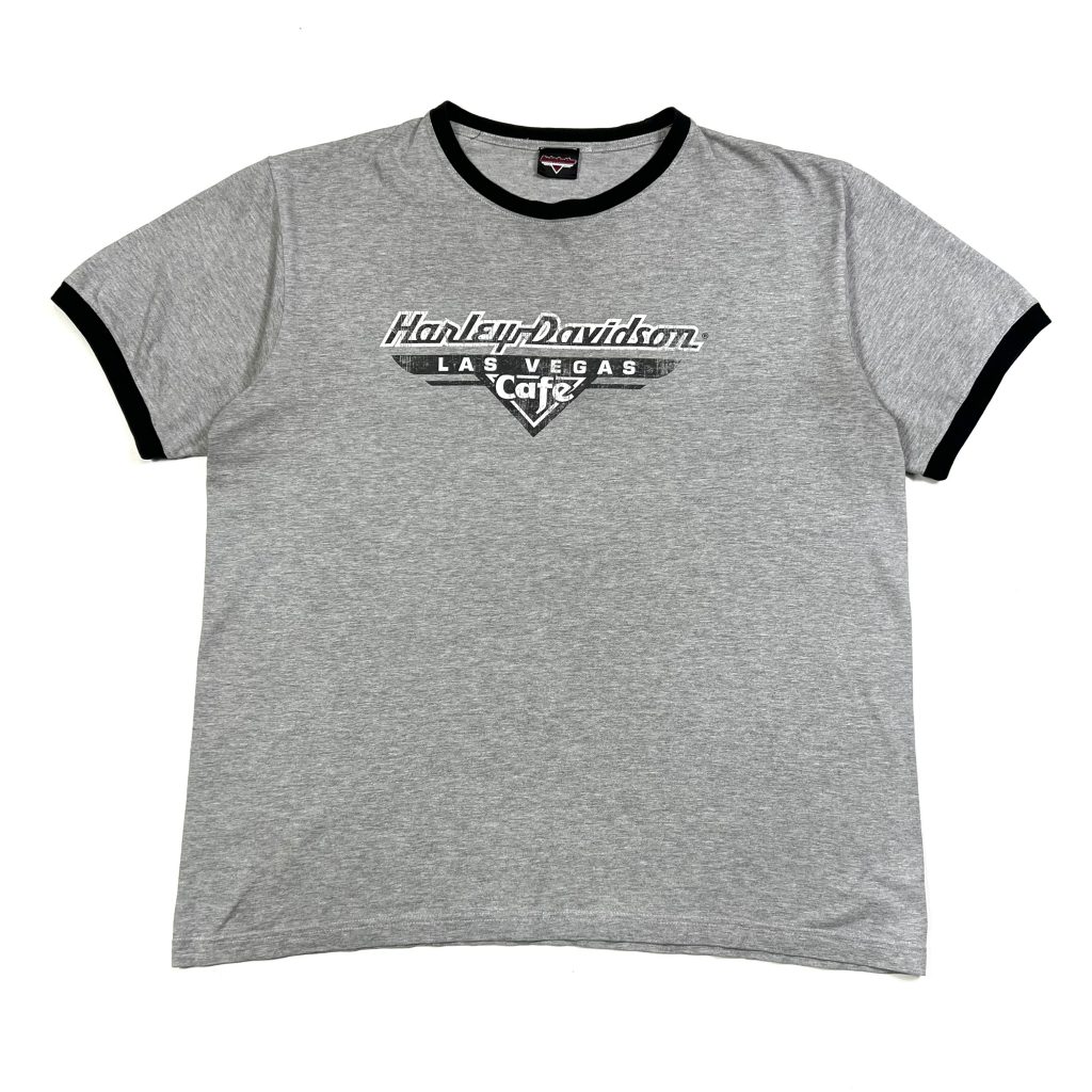 grey vintage harley-davidson las vegas short sleeve t-shirt