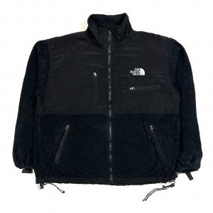 a black vintage the north face denali zip up fleece with zip pockets