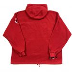 fubu red embroidered vintage fleece hoodie