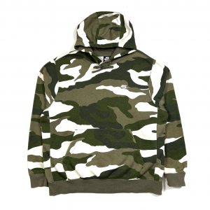 Nike khaki green camouflage print hoodie