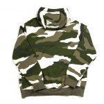 Nike khaki green camouflage print hoodie
