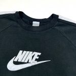nike black embroidered logo vintage sweatshirt