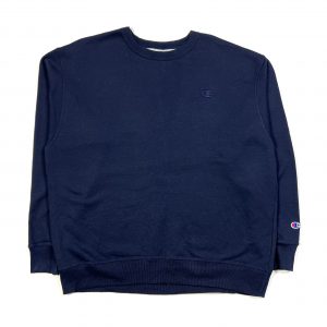 champion navy essential “c” logo vintage sweatshirt