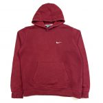 nike swoosh vintage essential burgundy hoodie