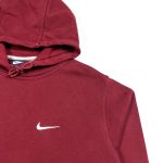 nike swoosh vintage essential burgundy hoodie
