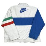 vintage 90's nike swoosh white Italy track jacket