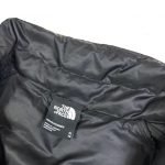 the north face black bubble puffer zip up puffer jacket