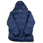 Vintage Nike Swoosh Navy Longline Quilted Puffer Coat
