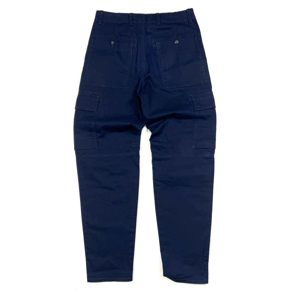mens lacoste branded navy cargo trousers