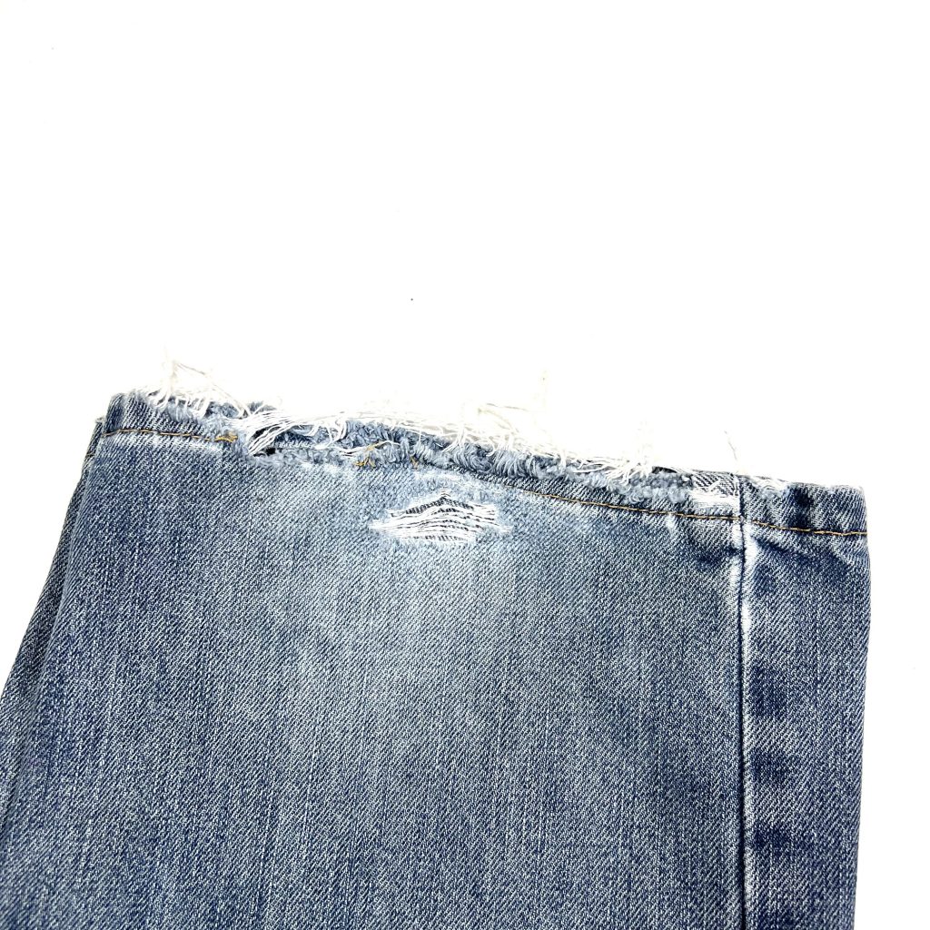 vintage carhartt blue frayed hem denim jeans