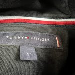 Vintage Tommy Hilfiger Embroidered Spell Out Black Hoodie