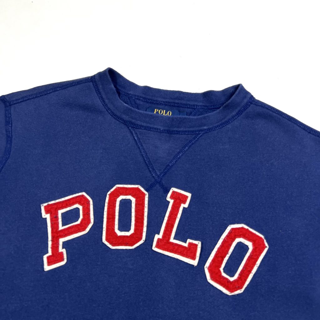 Navy Ralph Lauren Polo Embroidered Spell Out Sweatshirt