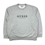 Vintage Guess Los Angeles Embroidered Spell Out Grey Sweatshirt