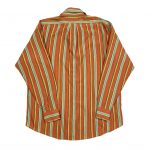 Yves Saint Laurent YSL Orange Shirt With Vertical Stripes
