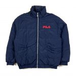Vintage Fila Navy Zip Up Puffer Jacket