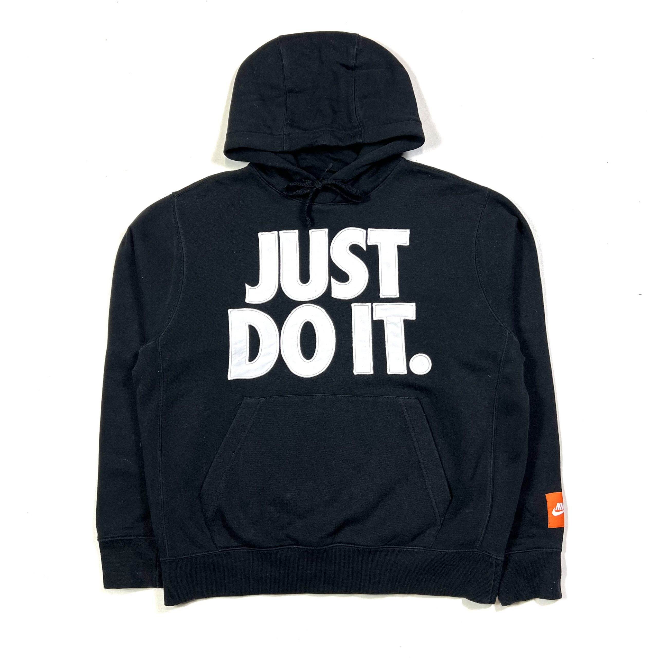 Nike ‘Just Do It’ Hoodie - Black - TMC Vintage - Vintage Clothing