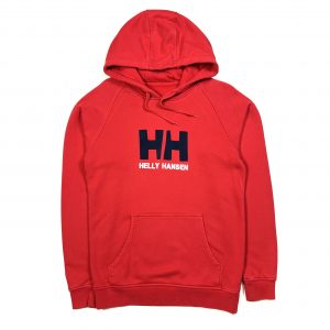 Helly Hansen Red Embroidered Logo Vintage Hoodie