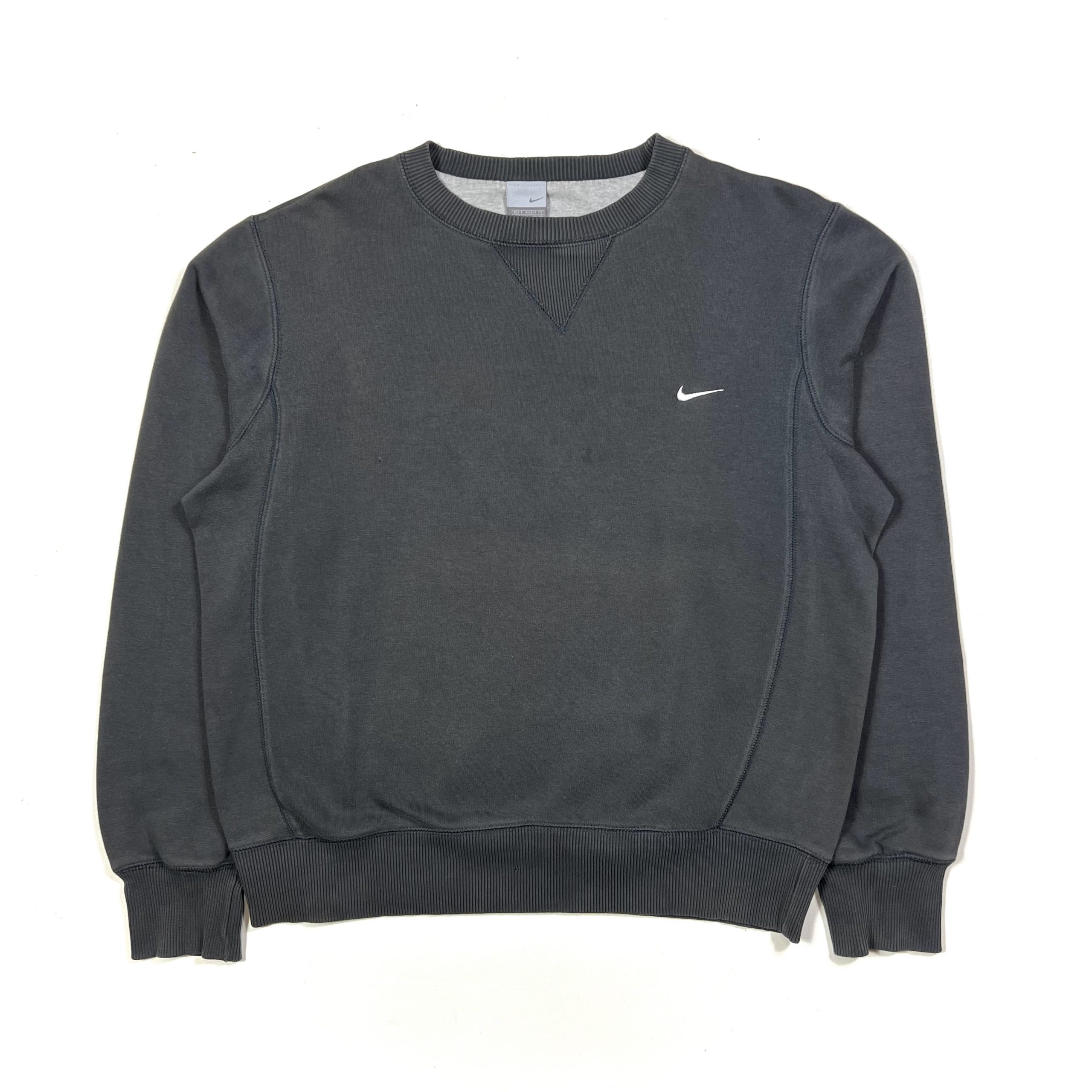 Nike Swoosh Sweatshirt - Grey - TMC Vintage - Vintage Clothing