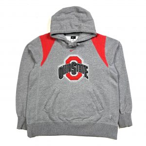 Vintage Nike USA Ohio State Grey Embroidered Hoodie