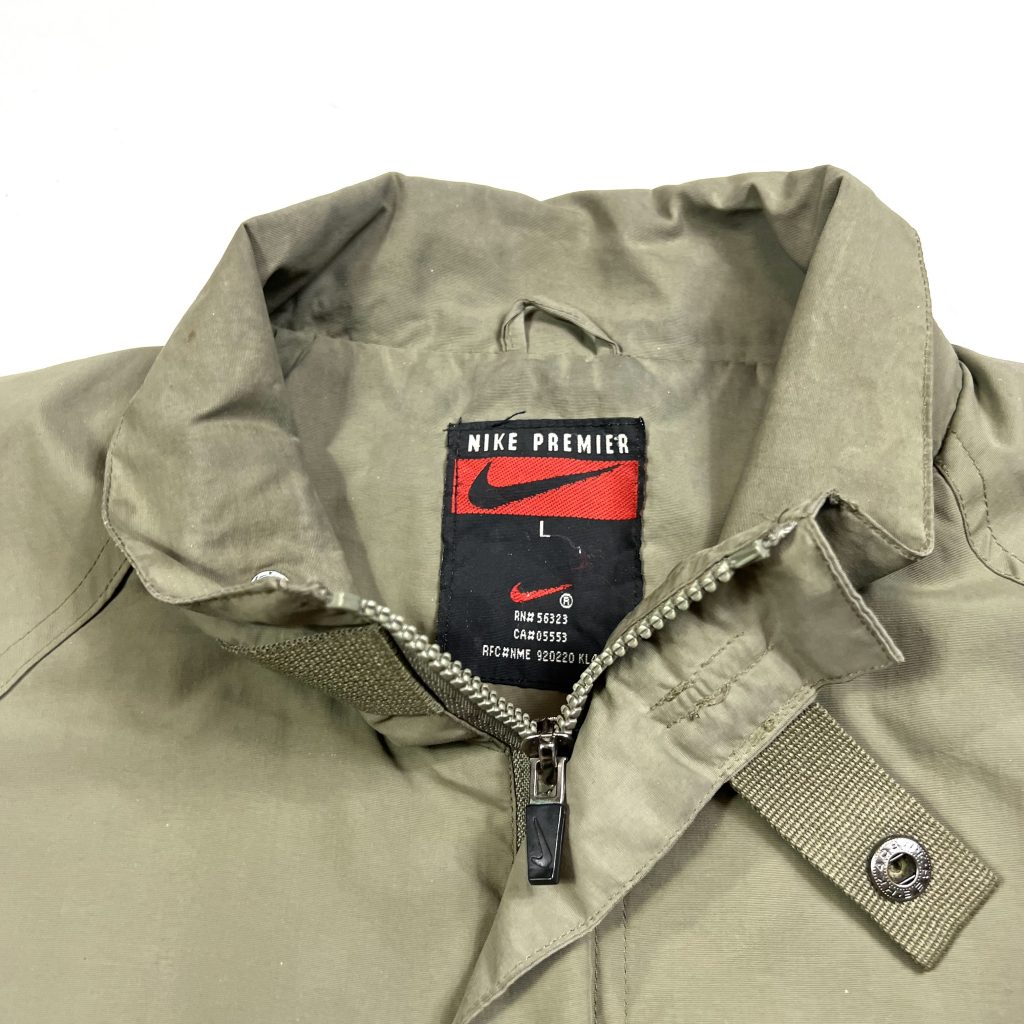 Vintage Nike Khaki Zip Up Waterproof Jacket